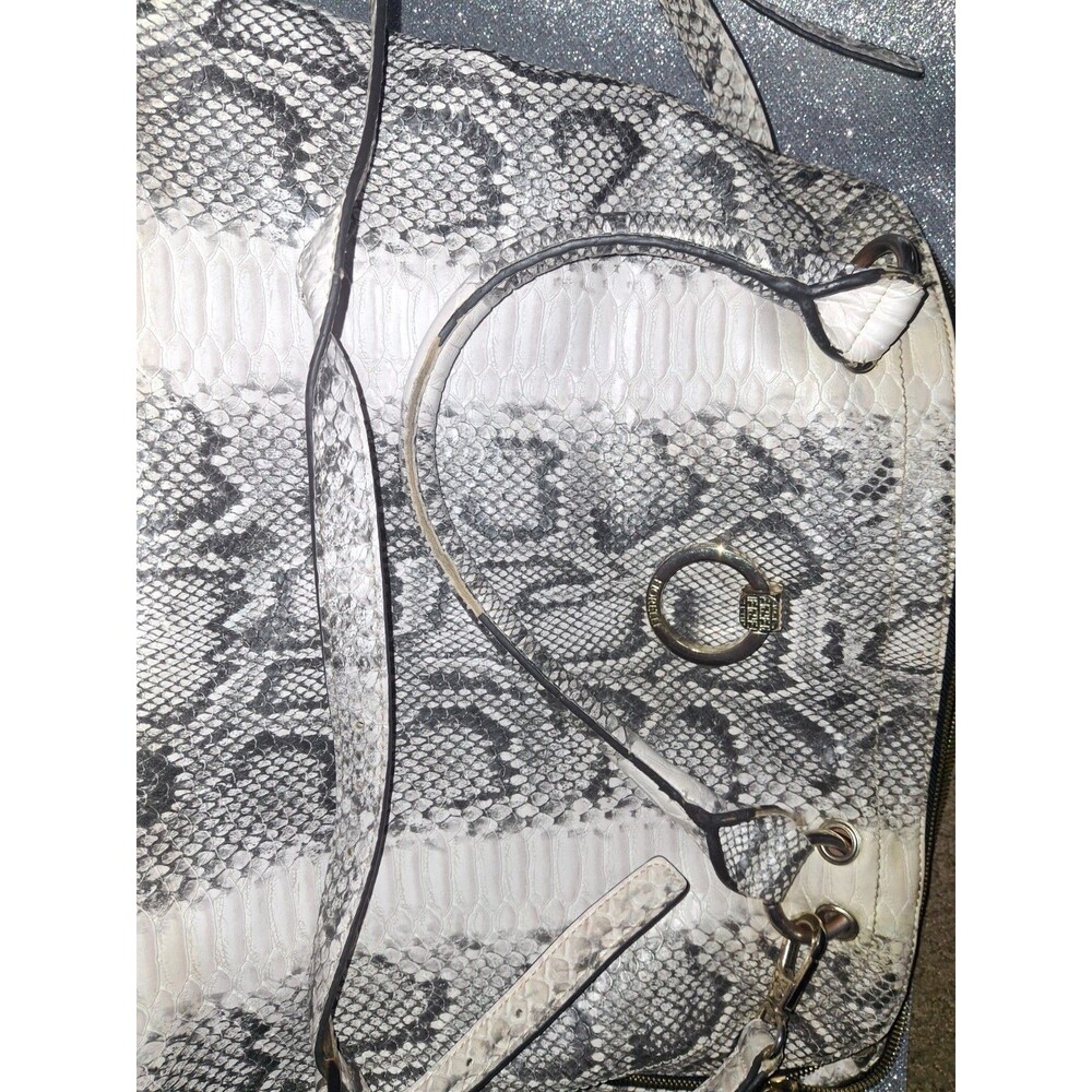 Fiorelli Faux Snakeskin Shoulder Bag Purse Python Embossed Satchel